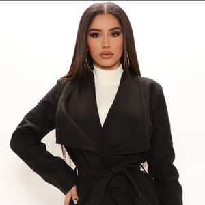 Chic Black Winter Women's Coat